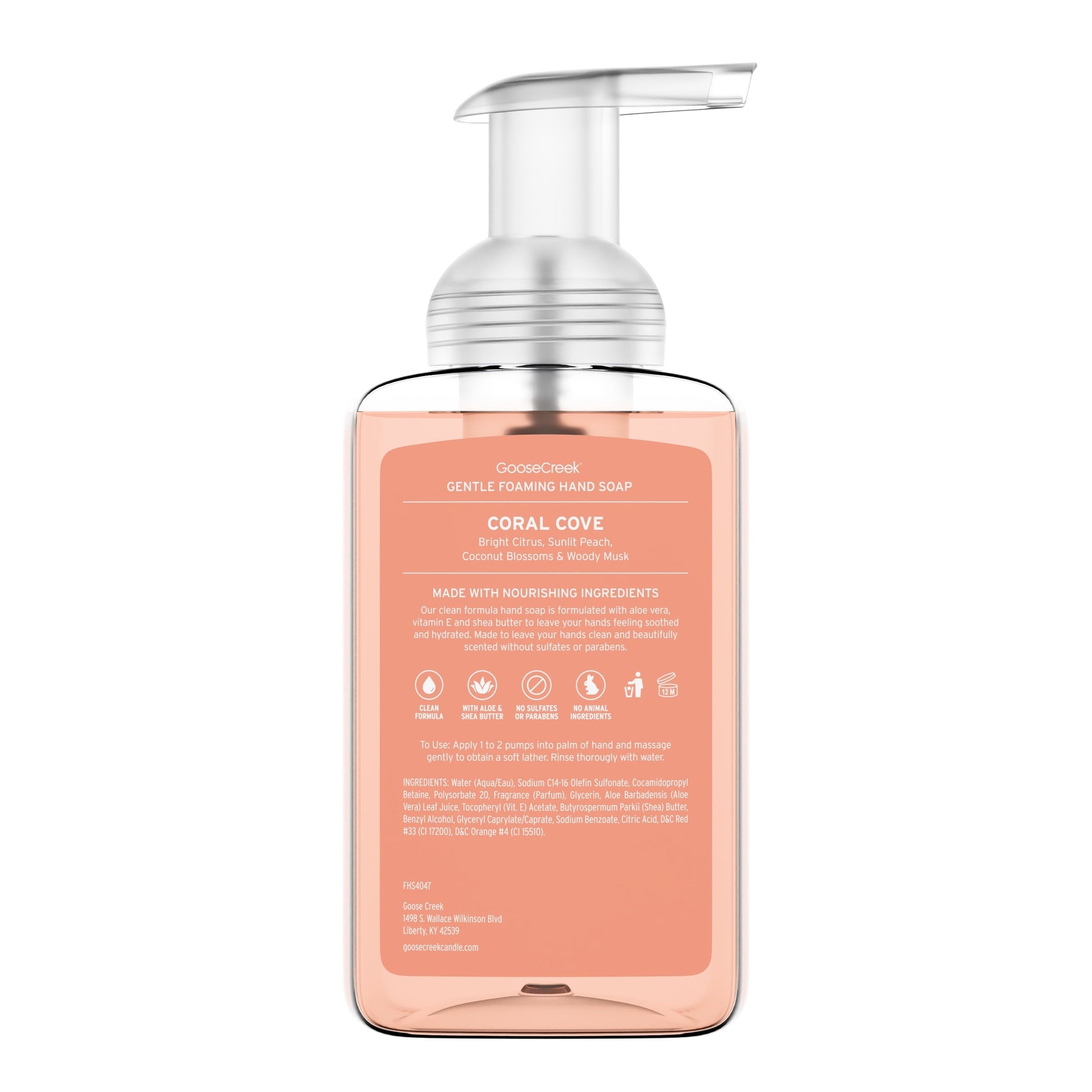 Coral Cove Lush Foaming Hand Soap